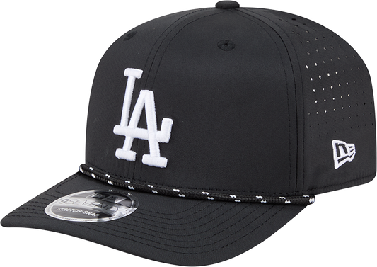 Men's Los Angeles Dodgers New Era Black Performance 9SEVENTY Sport Adjustable Hat