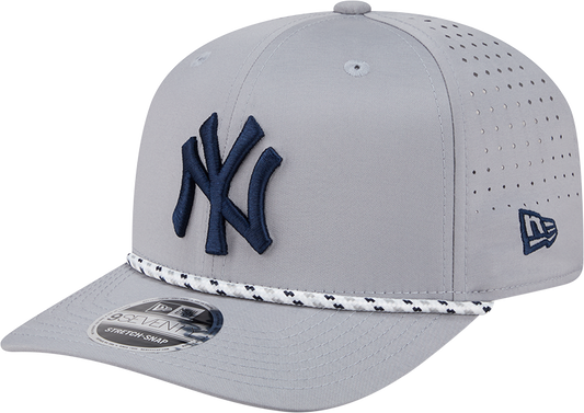 New York Yankees Gray Sport Rope 9SEVENTY Stretch Snap Adjustable Hat