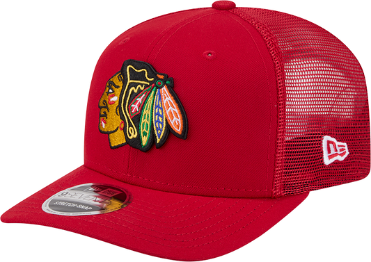 Men's Chicago Blackhawks New Era Red 9SEVENTY Trucker Hat