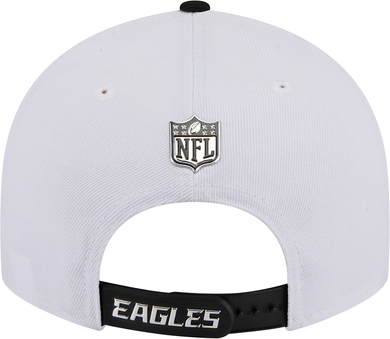 Philadelphia Eagles New Era White/Black 2026 NFL Draft 9FIFTY Snapback Adjustable Hat