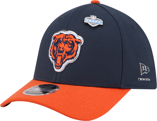 Chicago Bears New Era Navy/Orange 2026 NFL Draft 39THIRTY M-Crown Flex Hat