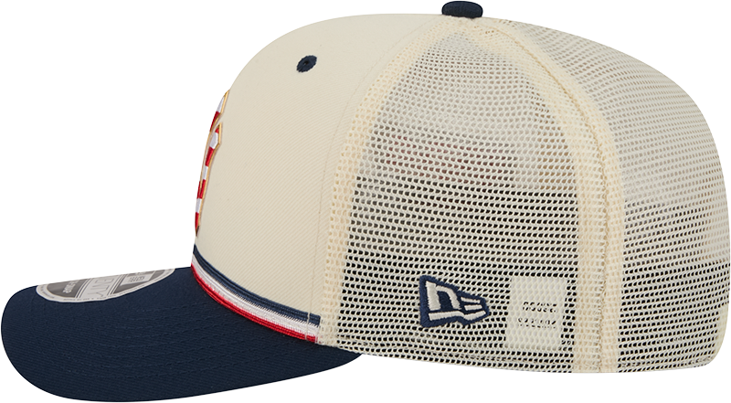 New York Yankees New Era 250th Independence Day 2 Tone Ivory/Navy 9SEVENTY Trucker Hat