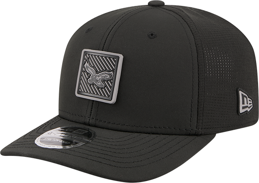 Men's Philadelphia Eagles New Era Black 2026 NFL Training Camp 9SEVENTY Adjustable Hat-Throwback Logo