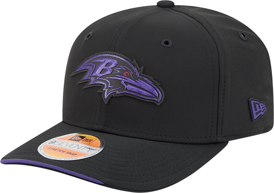 Men's Baltimore Ravens New Era 2026 NFL Sideline 9SEVENTY Black Adjustable Hat
