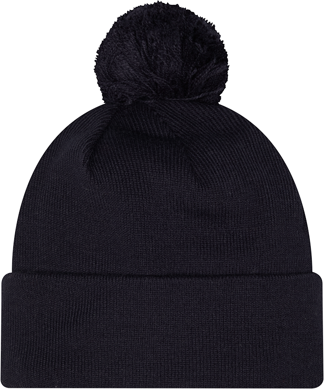 Chicago Bears Mens's Patched Logo Navy Pom Knit