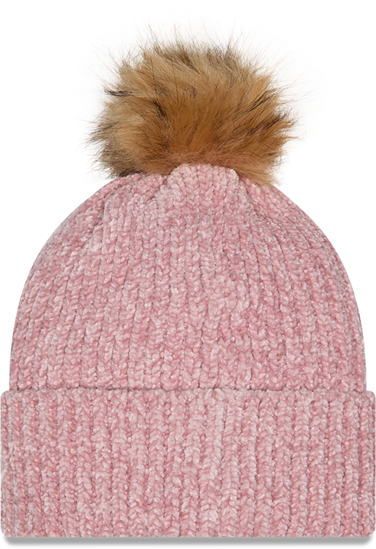 Women's Chicago Bears New Era Pink Sport Pom Cuffed Knit Hat