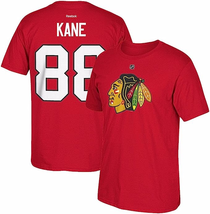 NHL Youth Chicago Blackhawks Reebok Patrick Kane #88 Red Player T-Shirt - Pro Jersey Sports