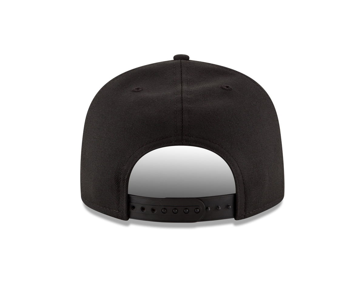 Minnesota Vikings New Era Black and White Basic 9FIFTY Adjustable Snapback Hat - Pro Jersey Sports
