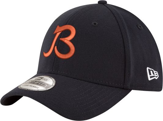 Chicago Bears New Era Gridiron Classic B Navy 39THIRTY Flex Hat - Pro Jersey Sports