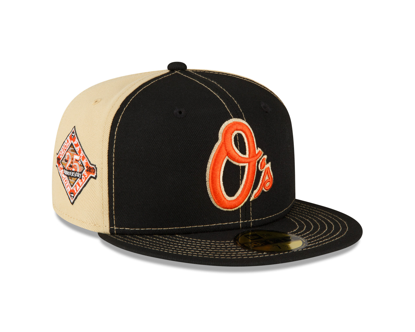 Men's Baltimore Orioles New Era Black/Vegas Gold 59FIFTY Fitted Hat - Pro Jersey Sports