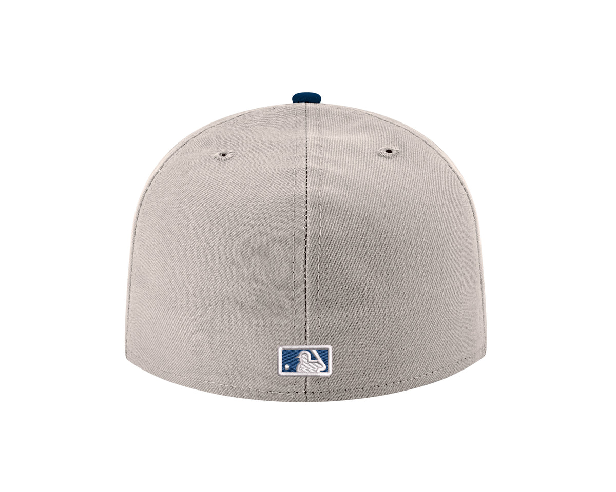 Chicago Cubs Stone/Navy Spring Training Bear New Era 59FIFTY Fitted Hat - Pro Jersey Sports