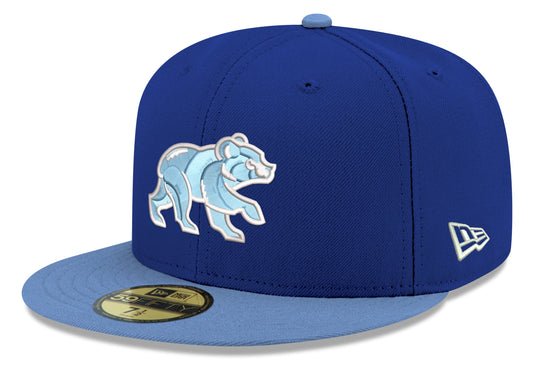 Chicago Cubs Royal/Sky Blue Spring Training Bear New Era 59FIFTY Fitted Hat - Pro Jersey Sports