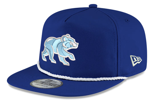 Chicago Cubs New Era Royal Blue Spring Training Bear Golfer Snapback Adjustable Hat - Pro Jersey Sports