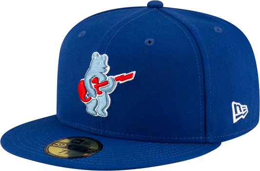 Men's Chicago Cubs New Era Royal Alternate Guitar Bear BP 59FIFTY Fitted Hat - Pro Jersey Sports