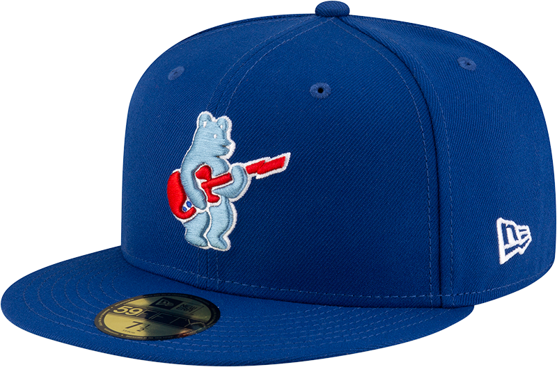 Men's Chicago Cubs New Era Royal Alternate Guitar Bear BP 59FIFTY Fitted Hat - Pro Jersey Sports