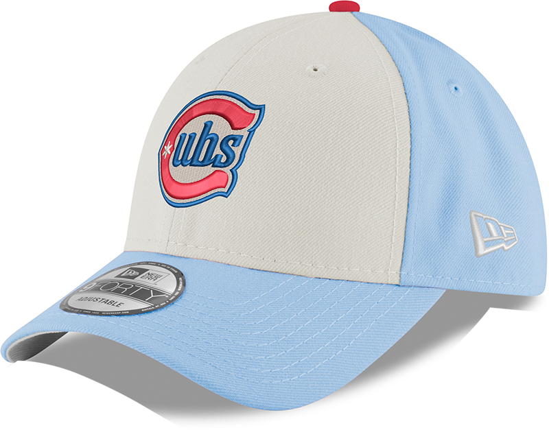 Youth Chicago Cubs Alternate 2 9FORTY Adjustable Chrome/Sky Blue Cap By New Era - Pro Jersey Sports
