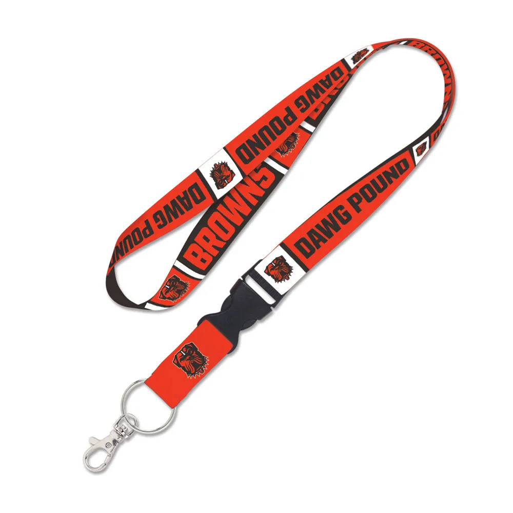 Cleveland Browns Dawg 1" Lanyard with Detachable Buckle By Wincraft - Pro Jersey Sports