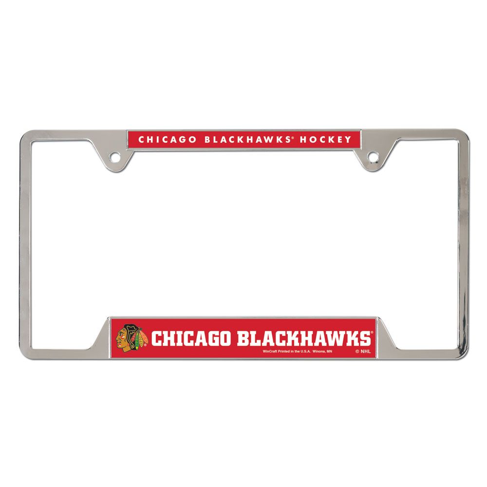 Chicago Blackhawks Wincraft Metal License Plate Frame - Pro Jersey Sports