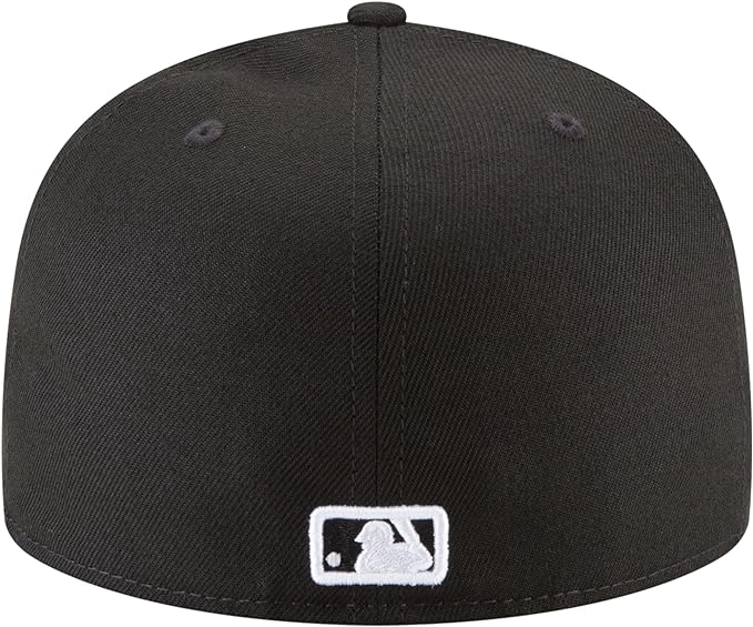 Atlanta Braves Basic Black New Era 59Fifty Fitted Hat - Pro Jersey Sports