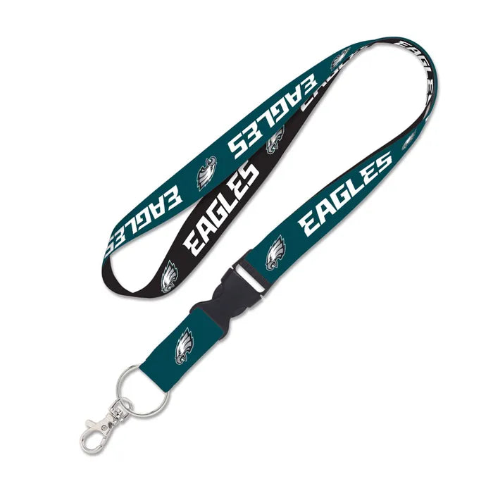 Philadelphia Eagles Double Sided Lanyard With Detachable Buckle By Wincraft - Pro Jersey Sports
