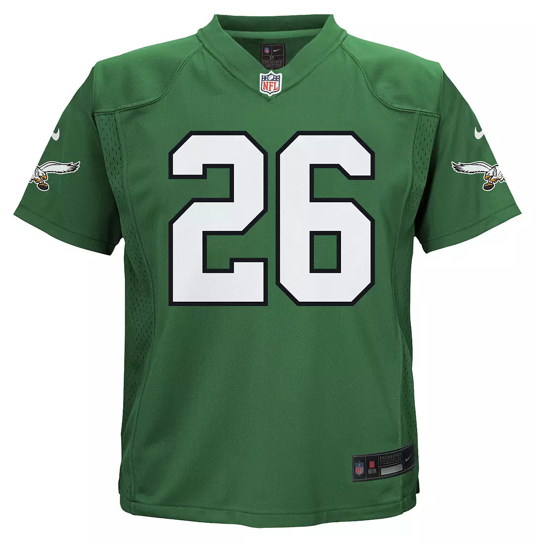 Kids Saquon Barkley Philadelphia Eagles Child Nike Kelly Green Replica Jersey - Pro Jersey Sports
