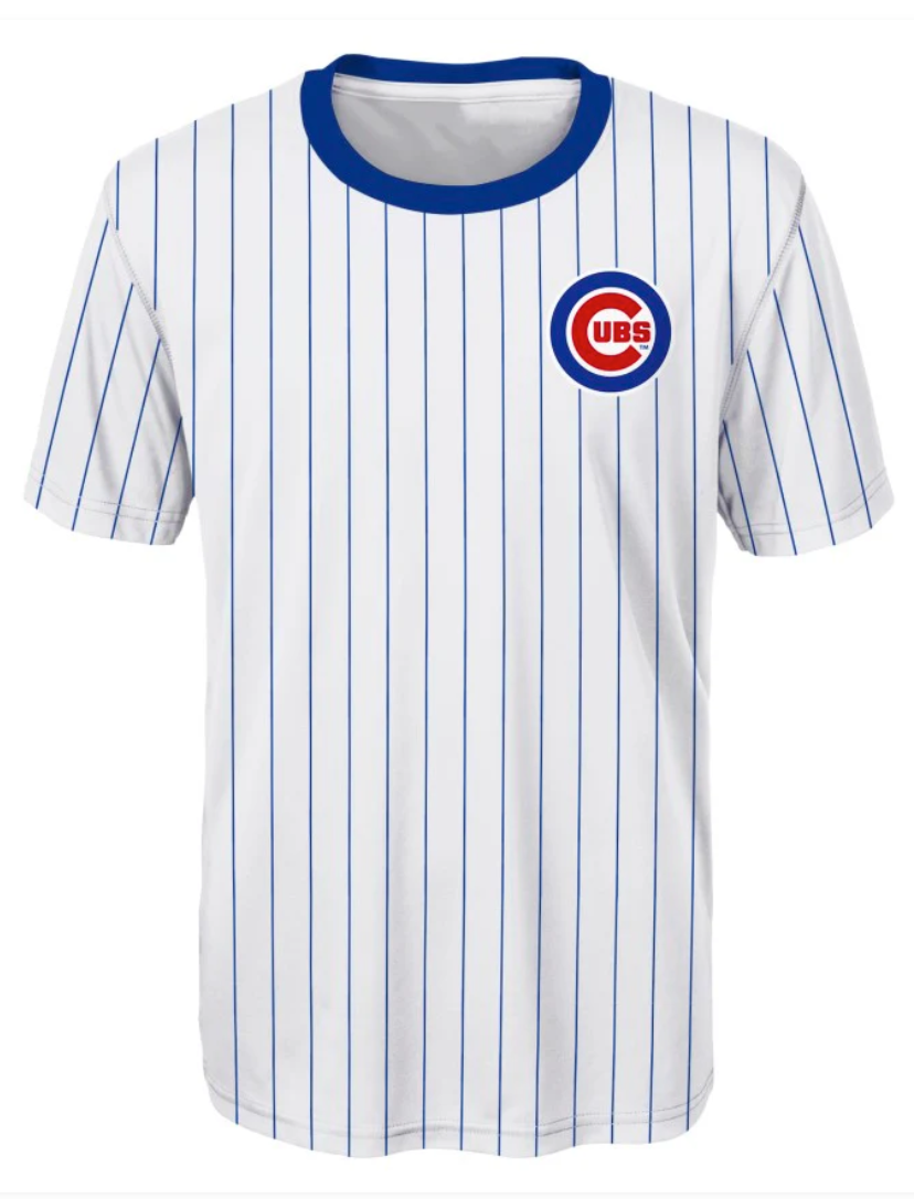 Youth Chicago Cubs Alex Bregman Home Pinstripes Player Sublimated Jersey Top