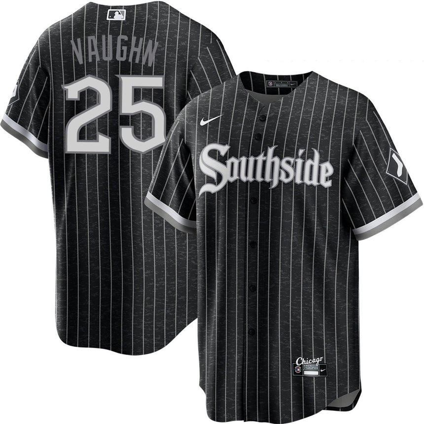 Men's Andrew Vaughn Chicago White Sox Nike Black City Connect Replica Jersey - Pro Jersey Sports