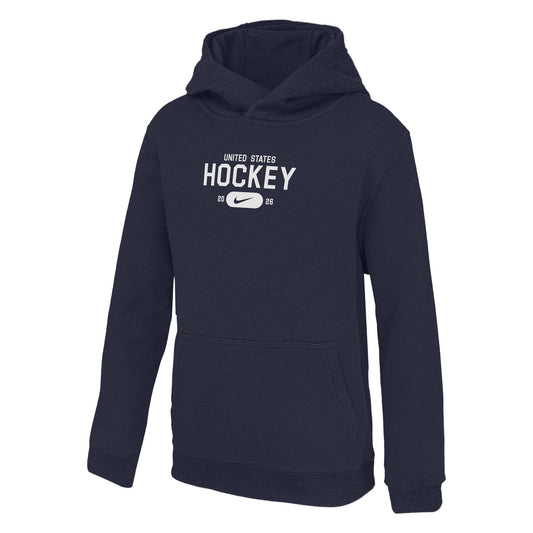 Nike Youth USA Hockey Nike 2026 Club Hoodie - Navy - Pro Jersey Sports