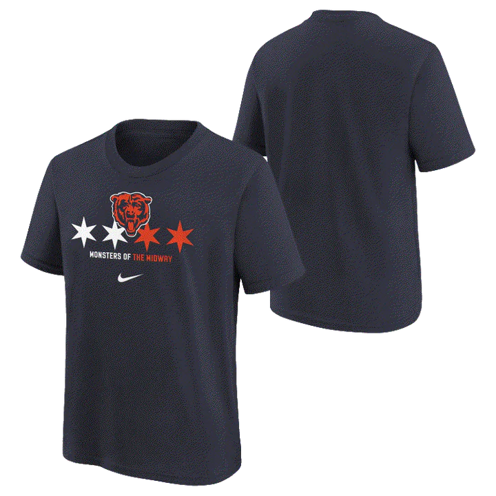 Youth Chicago Bears Nike Navy Local Pack Tee - Pro Jersey Sports