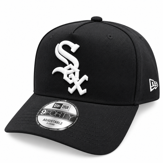 Chicago White Sox New Era Classic Black 9FORTY A-Frame Adjustable Hat