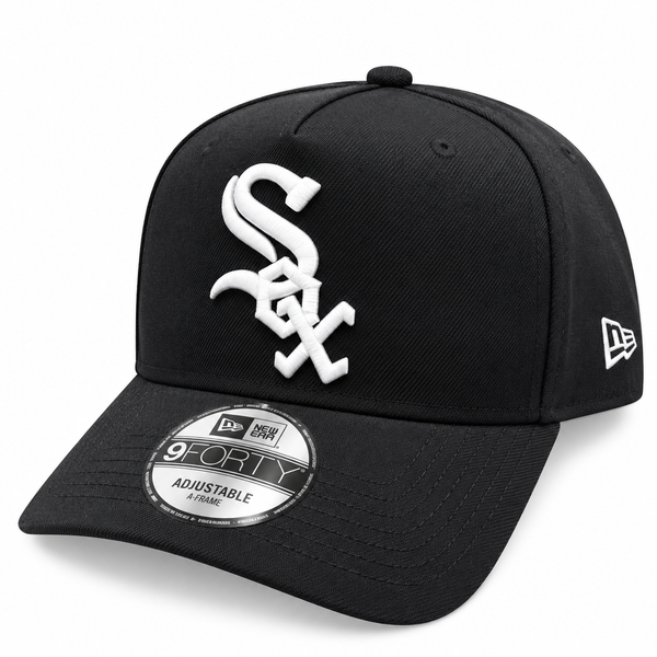 Chicago White Sox New Era Classic Black 9FORTY A-Frame Adjustable Hat