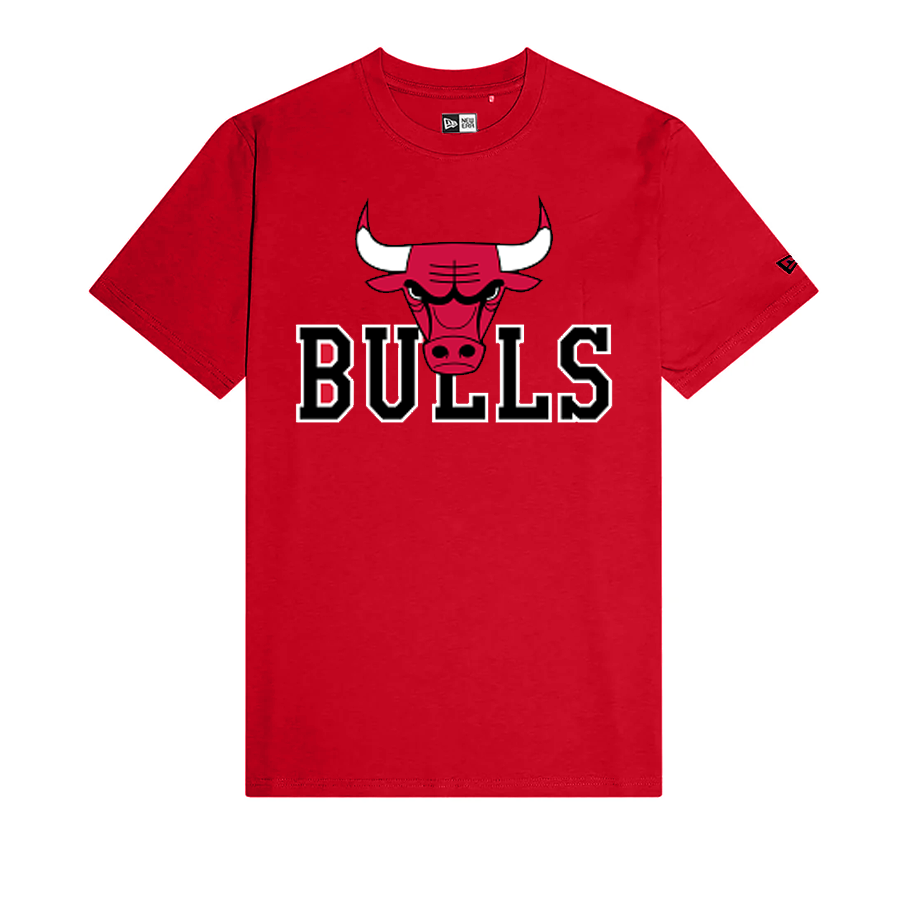 Men's Chicago Bulls Tipoff Red New Era Throwback Tee - Pro Jersey Sports
