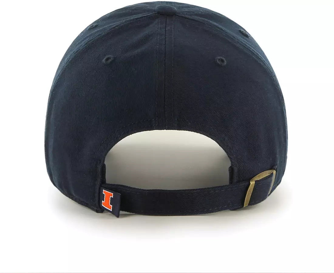 Illinois Fighting Illini Navy "I" Logo Cleanup Adjustable Hat By '47 brand - Pro Jersey Sports