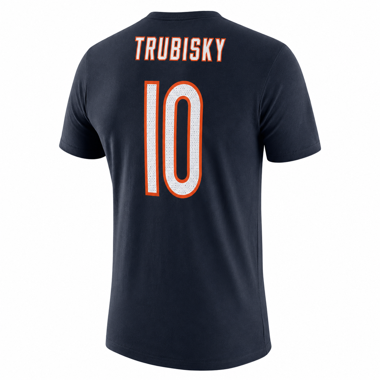 Men's Chicago Bears Mitchell Trubisky 100th Anniversary Nike Navy Player Pride Name & Number Performance T-Shirt