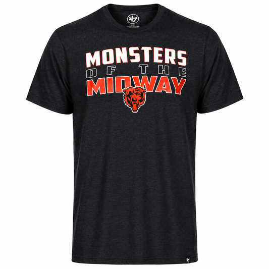 Men's Chicago Bears NFL "Monsters of the Midway"Navy Regional Club Tee By ’47 Brand