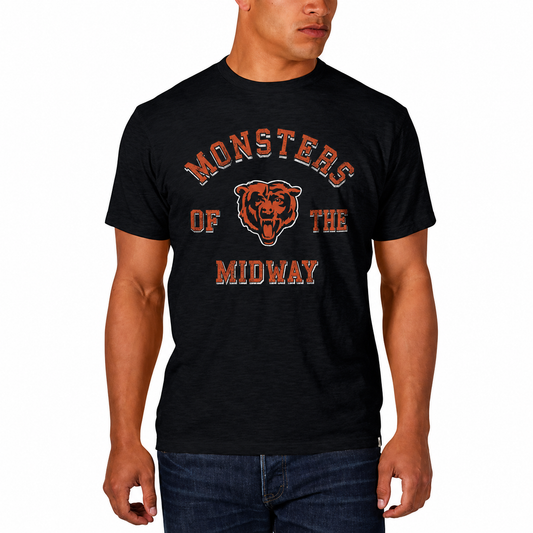 Men’s Chicago Bears “Monsters Of the Midway” Logo Scrum Tee By ’47 Brand