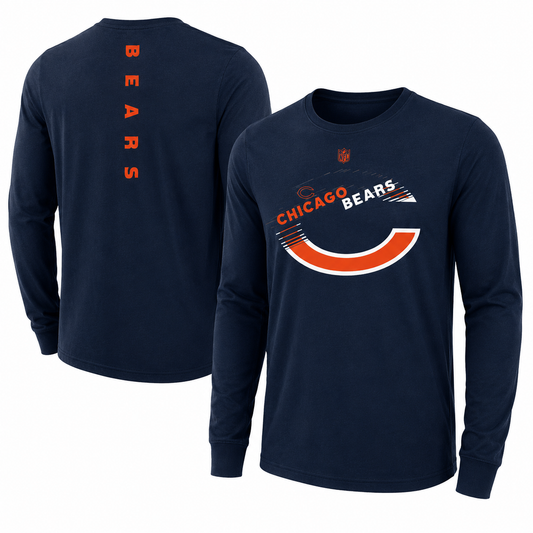 Chicago Bears Youth NFL Flux Dual Blend Long Sleeve T-Shirt