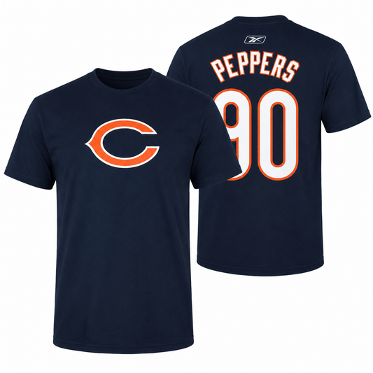 Men's Chicago Bears Julius Peppers Reebok Name & Number T-Shirt