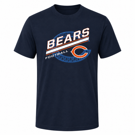 Chicago Bears Youth Serious Business T-Shirt - Navy Blue