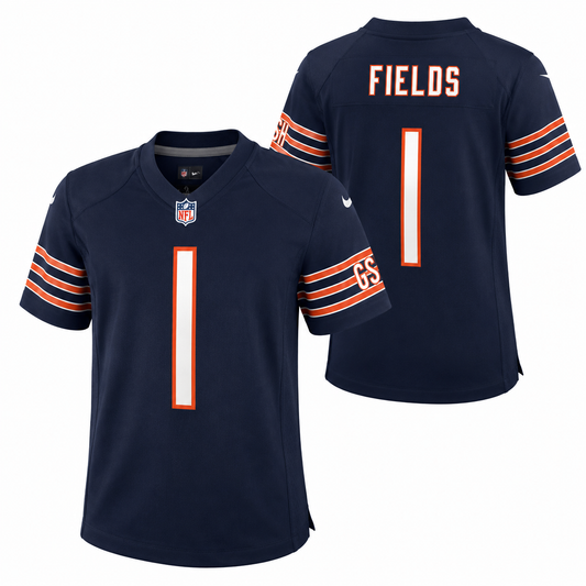 Infant Chicago Bears Justin Fields Nike Navy Replica Game Jersey