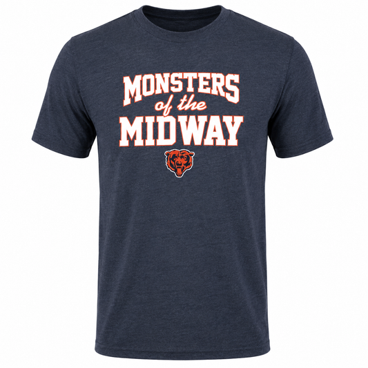 Men's Chicago Bears Fall Navy "Monsters of the Midway" Regional Club Tee