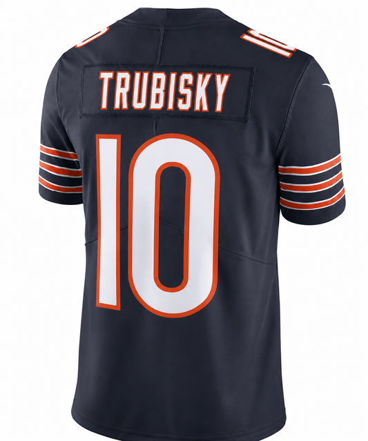 Men's Chicago Bears Mitchell Trubisky Nike Navy Vapor Untouchable Limited Player Jersey