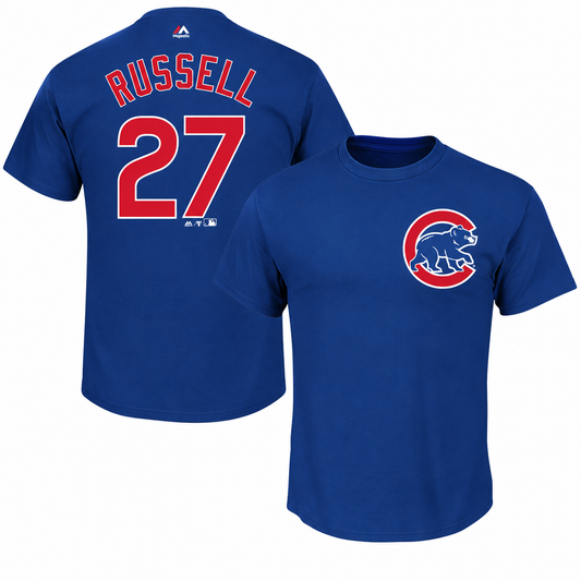 Addison Russell Chicago Cubs Youth Player Tee By Majestic