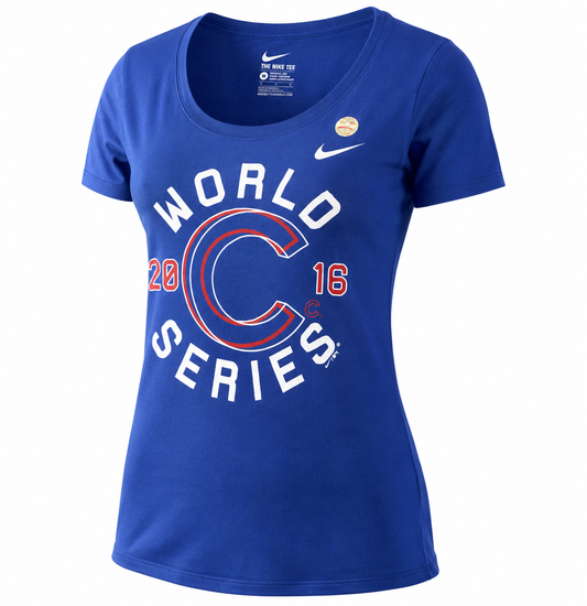 Women's Chicago Cubs World Series Champions Scoop Neck Tee