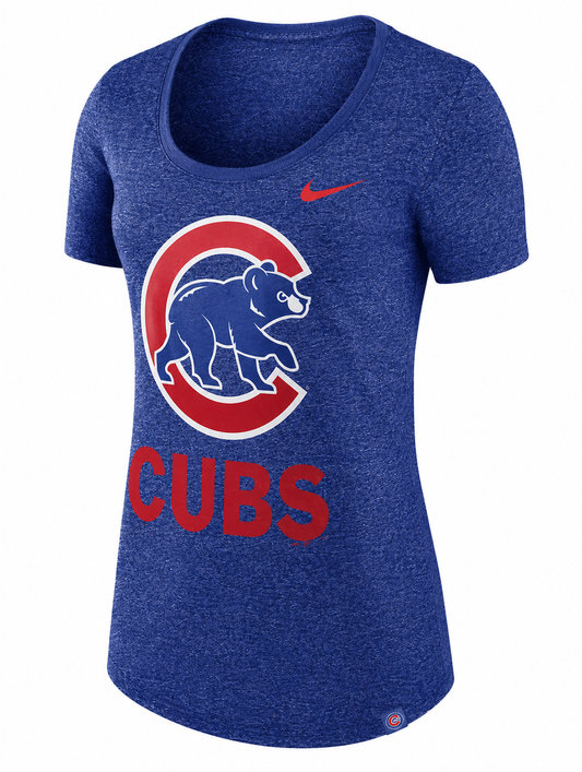 Chicago Cubs Nike Women's Marled Boyfriend 1.7 T-Shirt