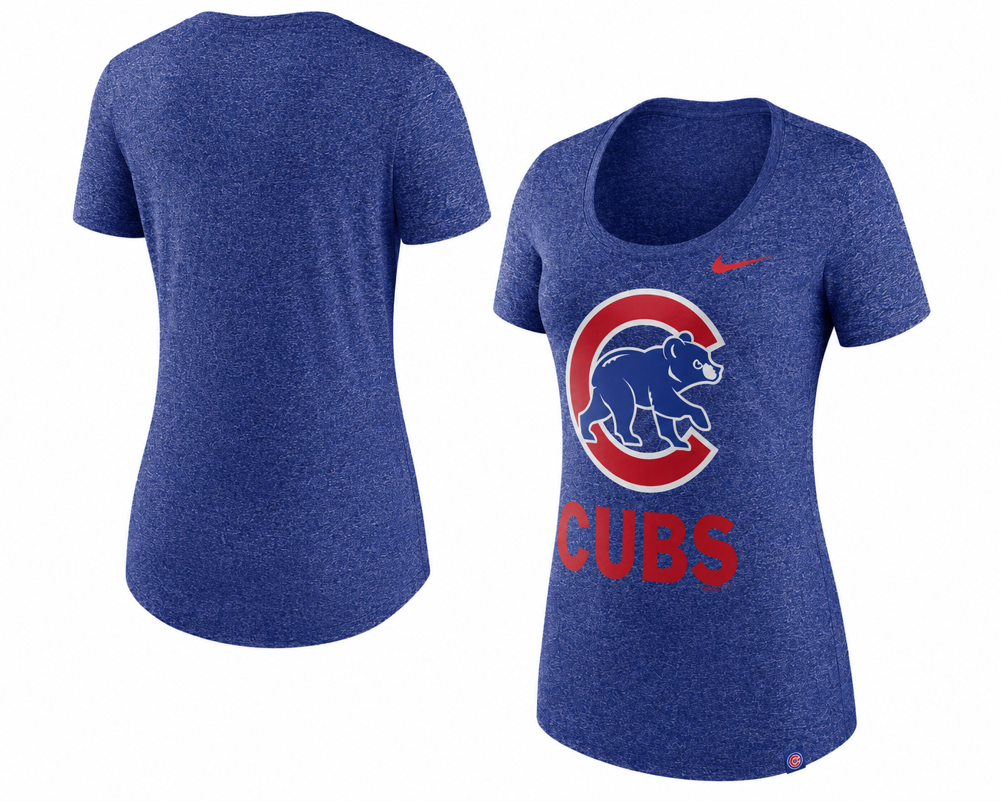 Chicago Cubs Nike Women's Marled Boyfriend 1.7 T-Shirt