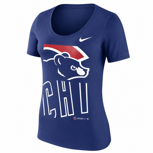 Women's Chicago Cubs Stack 1.7 Royal Blue Tee By Nike