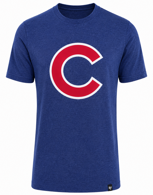 47 Mens Chicago Cubs Royal Club T-Shirt