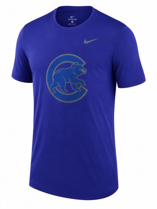 Men's Chicago Cubs Nike Royal Tonal Walking Bear T-Shirt