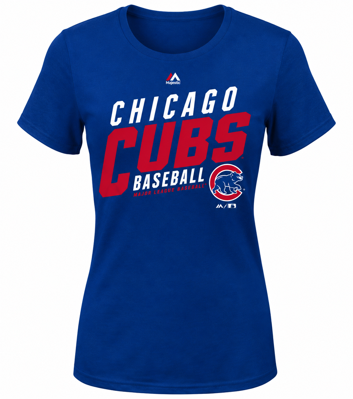 Youth Chicago Cubs Majestic Royal Girls S/S Bubblegum T-Shirt